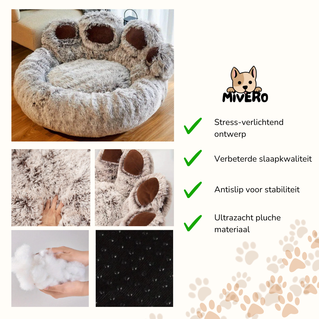 FurNest - Fluffy Kalmerend Hondenbed