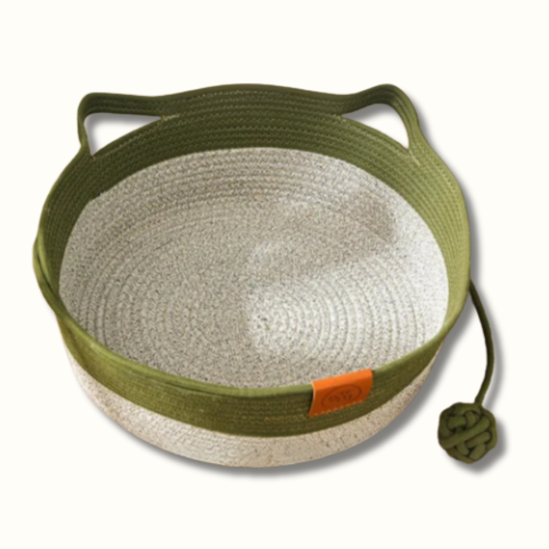 PawBasket - Katoenen Gevlochten Kattenmand