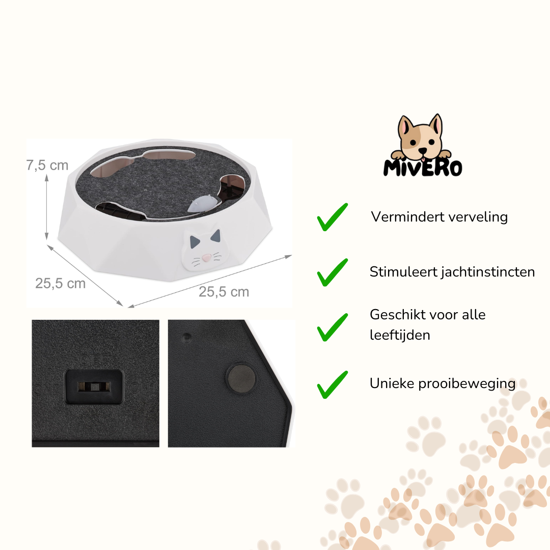 PurrChase - Interactieve Beweeglijke Kattenspeelgoed