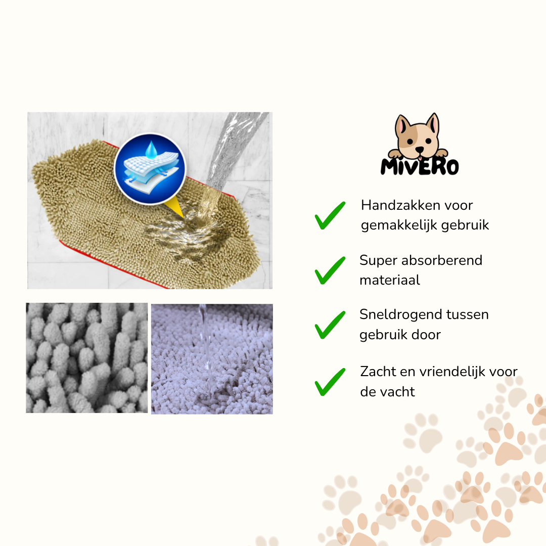 DryPaws - Superabsorberende Hondenhanddoek