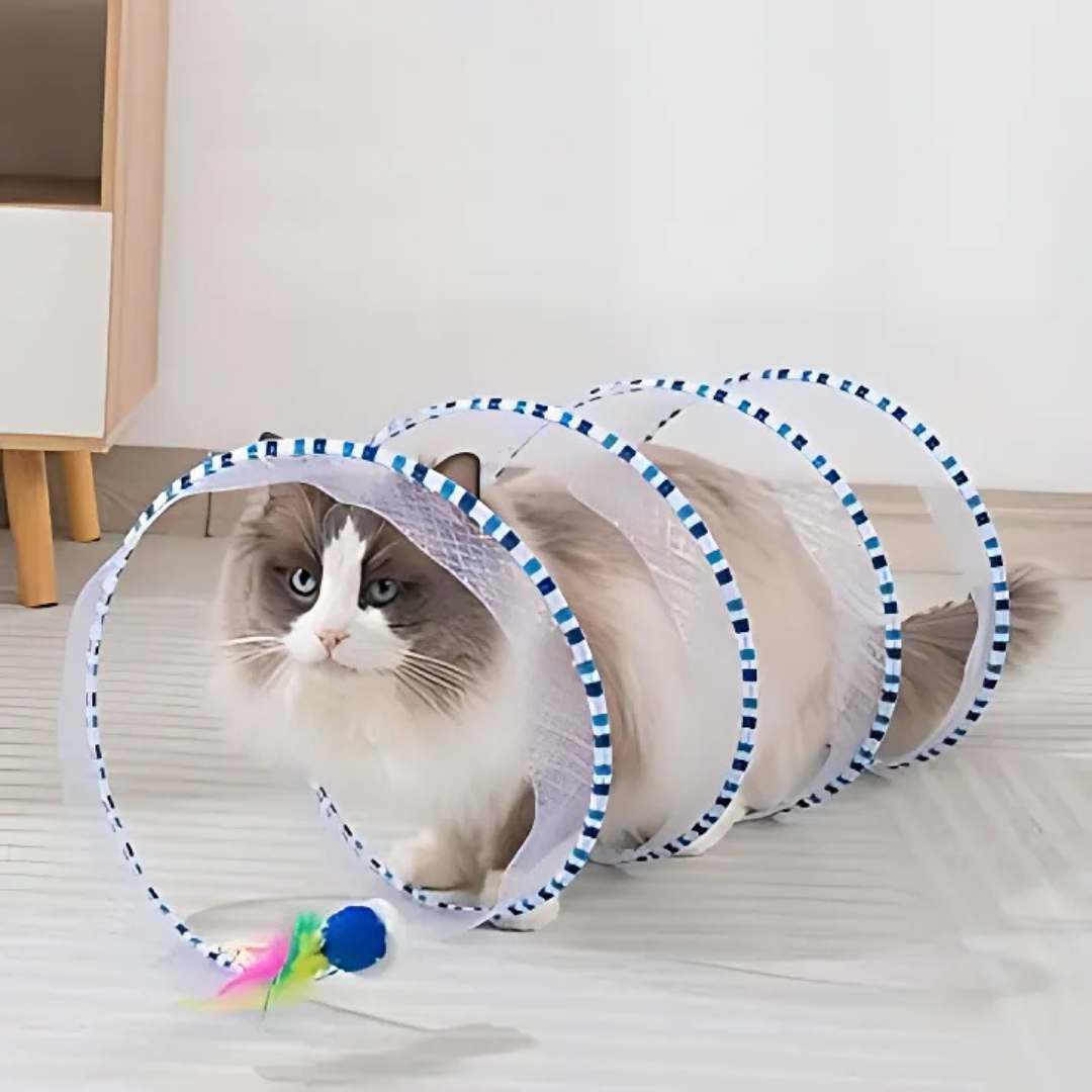 PlayCoil - Interactieve Spiraal Kattentunnel