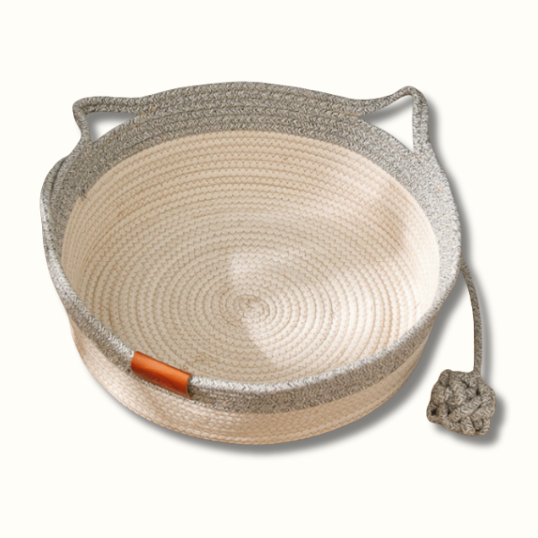 PawBasket - Katoenen Gevlochten Kattenmand