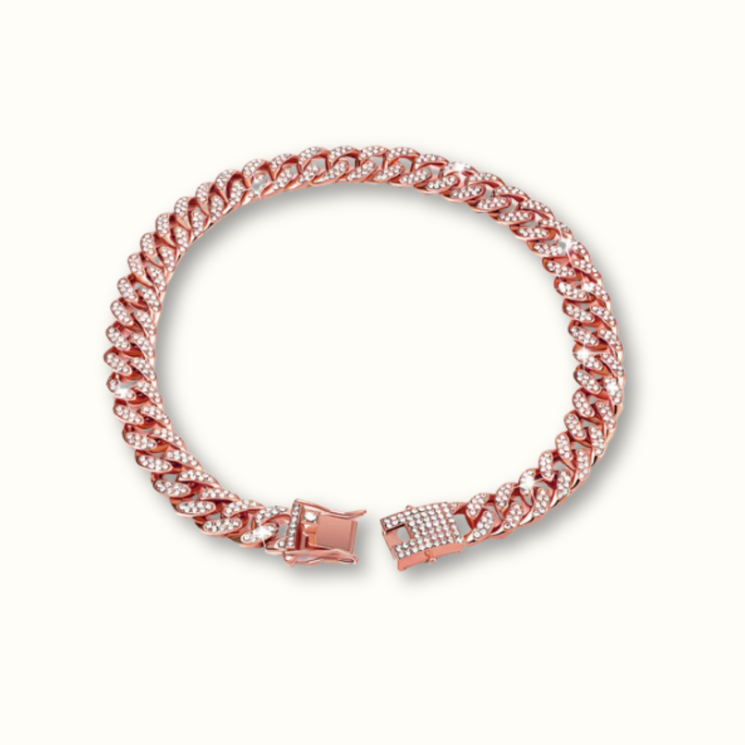 BarkBling - Goudkleurige Hondenketting Luxe